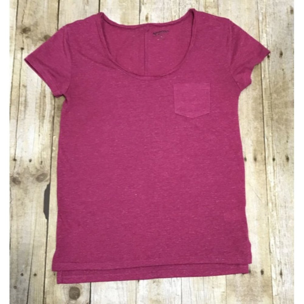 Women's Arizona Jean Co Short Sleeve Pocket Pink T-Shirt Size Med